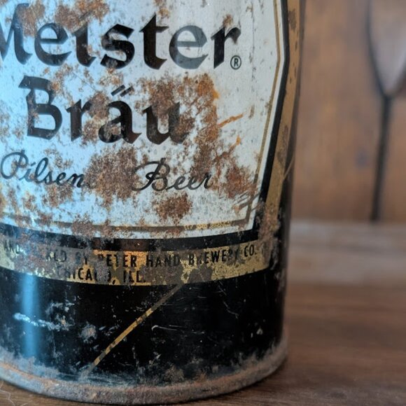 Vintage Meister Brau Beer Can 1956 Heavily Rusted - Picture 6 of 11